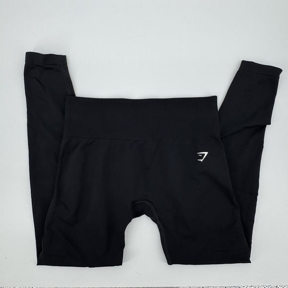 Gymshark Pants - Gymshark Everyday Seamless Black High Waisted Leggings Women's Medium M Athletic